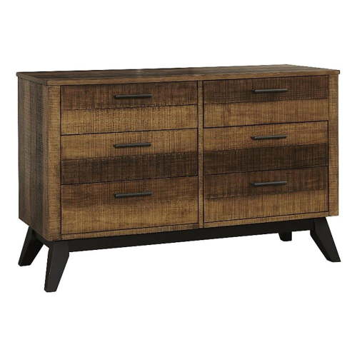 Westwood Design Urban Rustic 6-Drawer Dresser Brushed Wheat
