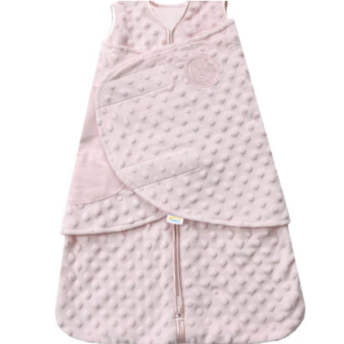 Pink Plushy Dot Velboa Swaddle | HALO
