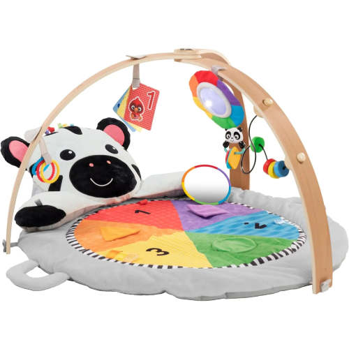 Zen's Activity Milestones Plush Gym with Wooden Bar
