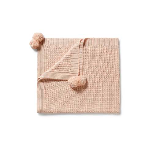 ORGANIC POMPOM BLANKET - FAIRY