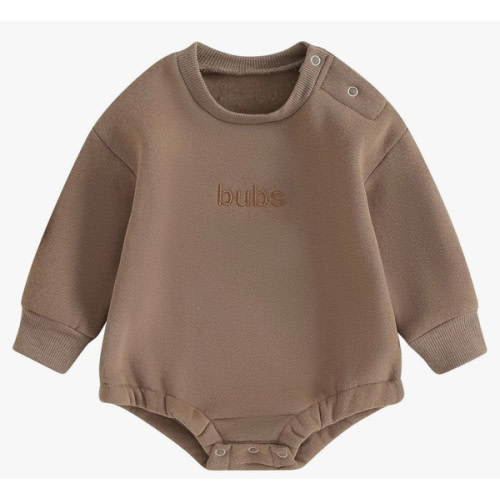 VISGOGO Newborn Infant Baby Boy Girls Oversized Romper Little Dude Sweater Onesie Coming Home Outfit Neutral Clothes