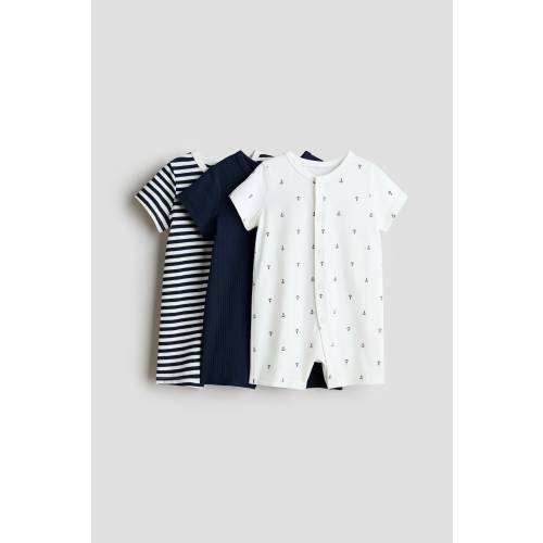 3-PACK SHORT PAJAMA JUMPSUITS