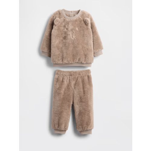 Baby Sherpa Bear Outfit Set