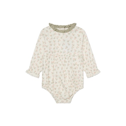 Floral Organic Cotton Gauze Bodysuit, 3-6M- Only a few left