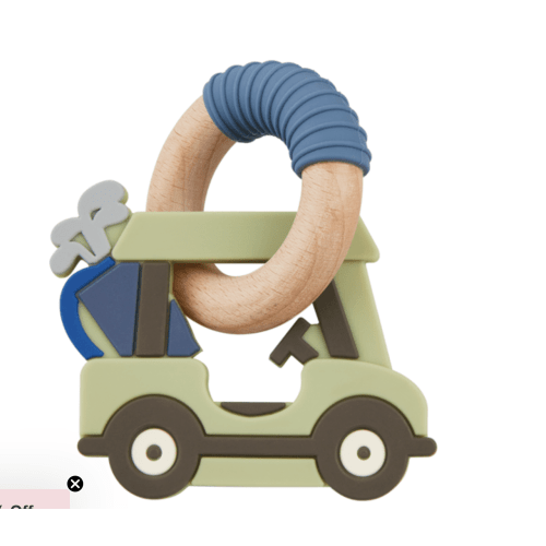 Golf Cart Silicone Teether | Mud Pie