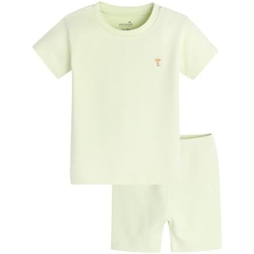 moimoln 6M-8Y Baby Toddler Pajamas Cotton Blend Summer PJs Short Sleeve Snug Fit
