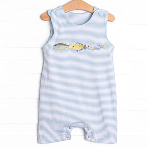 Catch of the Day Applique Jon Jon, Blue Stripe – Stitchy Fish