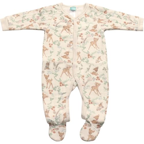 Magic Threadz Disney Clothes Baby Girls Quilted Footie Coveralls Winnie the Pooh, Bambi and Marie Printed Onesie (0/3M-6/9M)