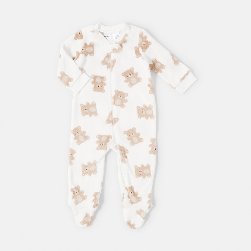 Baby Fluffy Print Coverall