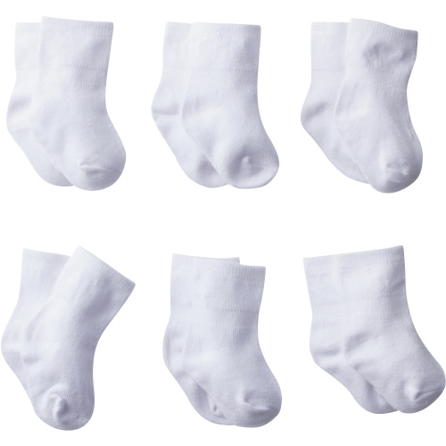 Gerber Wiggle-Proof Jersey Ankle Bootie Socks, 8 pack
