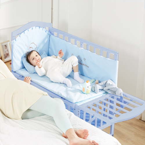 Styhigh Multifunctional wooden baby crib,0-6 Years old(Infant to Toddler Beds),Grey