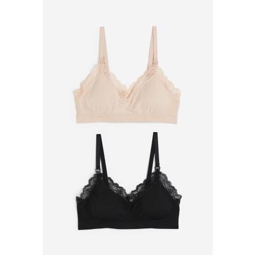 MAMA 2-PACK SEAMLESS PADDED NURSING BRAS