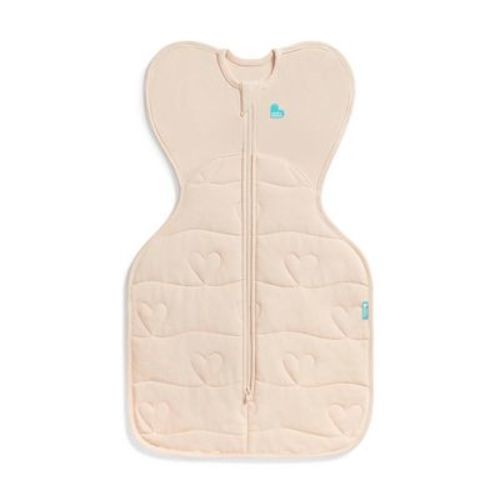 Love to Dream Swaddle Up Sleep Sack - Extra Warm Cotton 3.5 TOG Blush Hearts - Newborn
