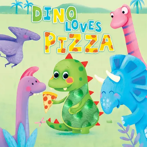 Little Hippo Books Dino Loves Pizza | Children's Sensory Touch and Feel Books | Touch and Feel Dino Books for Toddlers & Baby | Best Kid's Touch and ... Sensory Board Books for Baby & Toddler Time)