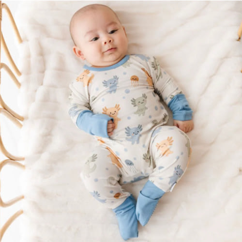 Alotl Smiles Day to Night Romper, 3-6M