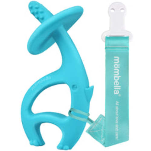 Mombella Dancing Elephant Teether — Silicone Teething Toy with Free Cl – Mombella