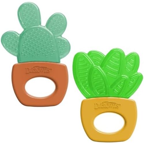 Dr. Brown's AquaCool Water-Filled Teether, House Plants, 3m+, 2-Pack