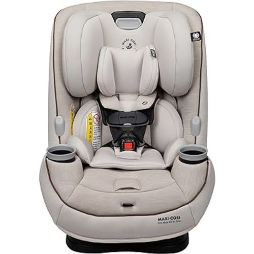 Maxi-Cosi Pria Max All-in-One Convertible Car Seat, Rear Facing Car Seat (4-40 lbs), Forward Facing Car Seat (22-65 lbs), High Back Booster Seat (40-100 lbs), Pure COSI, Desert Wonder
