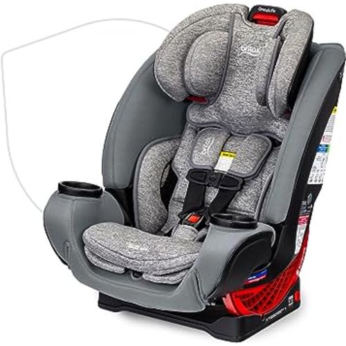 Britax One4Life Convertible Car Seat, 10 Years of Use from 5 to 120 Pounds, Converts from Rear-Facing Infant Car Seat to Forward-Facing Booster Seat, Performance Fabric, Cool N Dry Moonstone