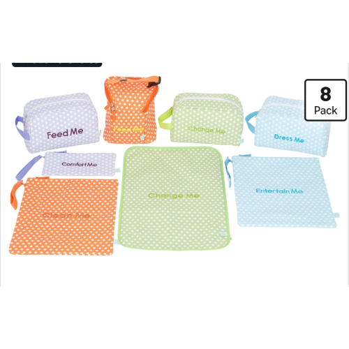 Amazon.com: Easy Baby - Diaper, Bottle, and Supplies - Organizer Pouches and Changing Pad - Change, Feed, Dress, and Clean Me (8 Pack Laguna) | Organizing Packing Tote Cubes for Baby Items
