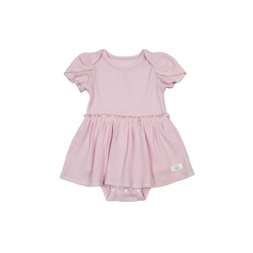 Waffle Short Sleeve Bodysuit Dress - Lilac – LOULOU LOLLIPOP US