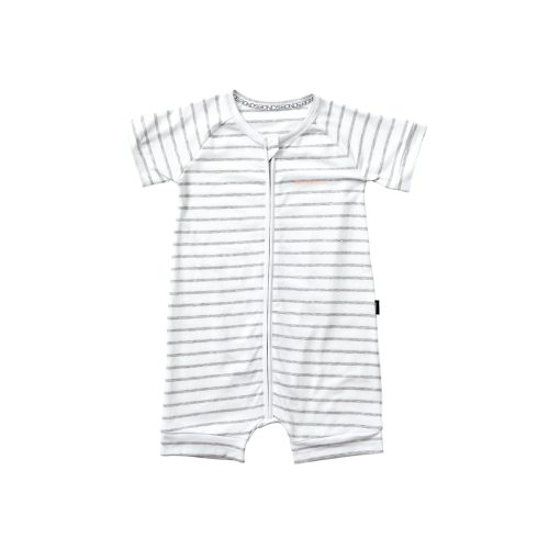 Buy Baby Zip Romper Wondersuit in New Grey Marle & White Online | BONDS