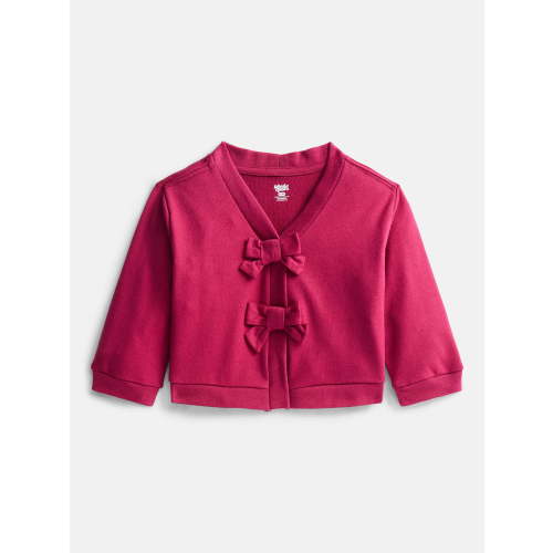 Wonder Nation Baby Girls' Bow Front Cardigan Sweater, Sizes 0M-24M