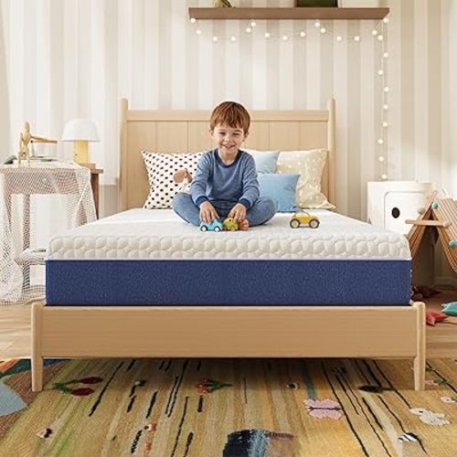 8 Inch Twin Size Mattress, Firm Gel Memory Foam Twin Mattress in a Box, Firm Back Support for Pressure Relief & Spinal Alignment, CertiPUR-US Certified, Fiberglass-Free