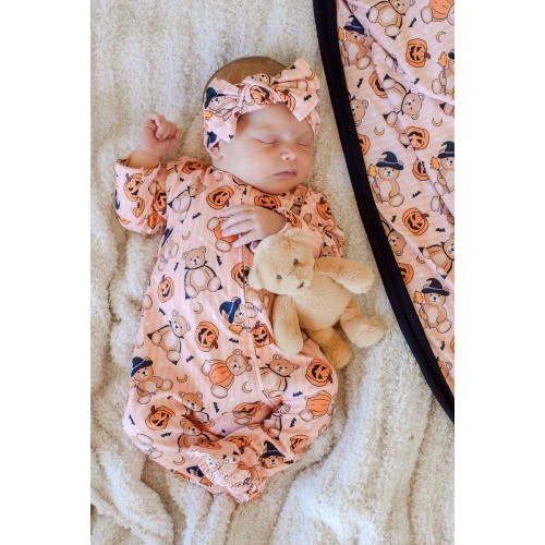 Halloween Bamboo Zipper Footie | Beary Scary