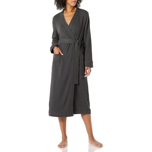 Amazon Essentials Women's Lightweight Waffle Full-Length Bath Robe (Available in Plus Size)