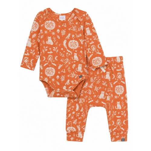 Modern Moments by Gerber Neutral Halloween Bodysuit and Pant Outfit Set, 2-Piece, Sizes Newborn - 18 Months