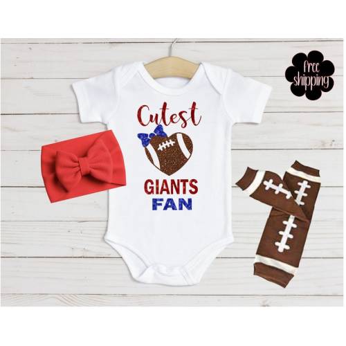 Cutest Football Fan Baby Bodysuit NY Football New York - Etsy