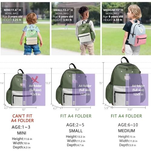 atgark Toddler Backpack for Boys Girls, Preschool Backpack, Kids Backpack