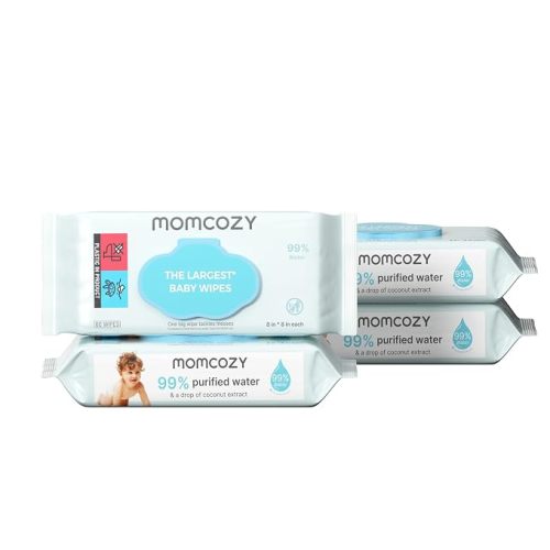 Momcozy Baby Wipes, Unscented & Hypoallergenic, Gentle for Sensitive Skin