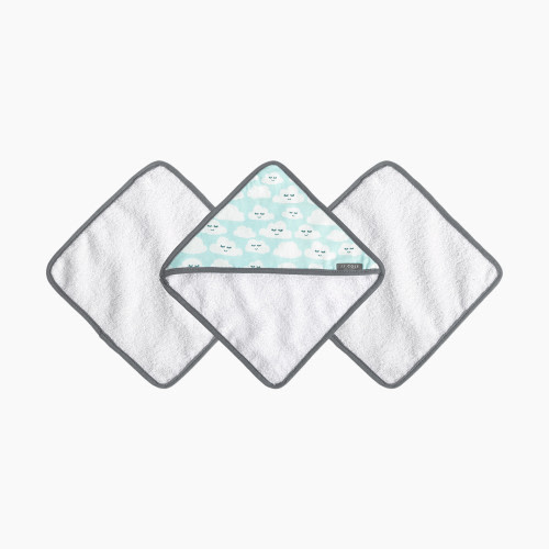 JJ Cole Washcloth Mitt Set - Clouds