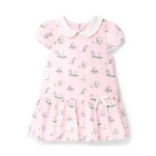 Girl Light Pink Snoopy Golf PEANUTS™ Snoopy Golf Dress by Janie and Jack