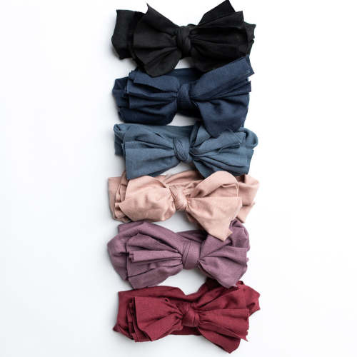 Butter Soft Non Ribbed Baby Bow Headbands FW26