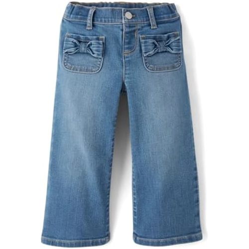 The Children's Place Baby Girls' and Toddler Wide Leg Jeans