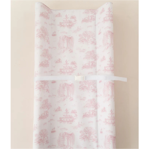 Spring Toile Pink Contour Change Pad | The Gilded Bird – The Gilded Bird US