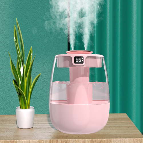 Air Humidifiers for Bedroom With And Humidity Display,USB Humidifier with Two Mist Modes & Night Light,Fit for Bedroom And Office Plants, Easy To Clean
