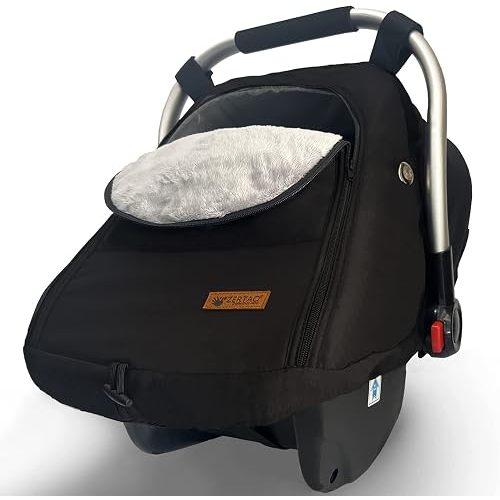 Car Seat Cover for Babies Winter - Baby Car Seat Covers Universal Cold Weather Shield,Warm and Cozy Carseat Covers Canopy Water Resistant for Baby Protection Car Seat Covers for Infant Car Seat