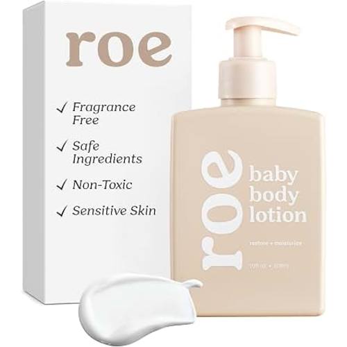 Amazon.com: Roe Wellness- Baby Lotion Moisturizer Fragrance-Free | Great For Sensitive Skin Lightweight Moisturizing Lotion | For Babies, Infants, Kids and More