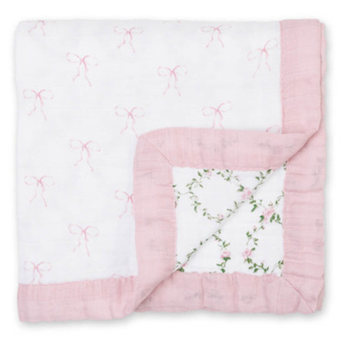 Buy Lulujo Baby Muslin Reversible Quilt Bows and Rose Trellis at Well.ca | Free Shipping $35+ in Canada