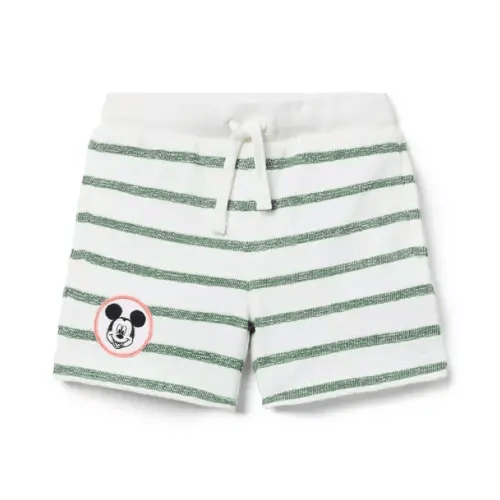 Boy Ivy Green Stripe Disney Mickey Mouse Striped Short by Janie and Jack