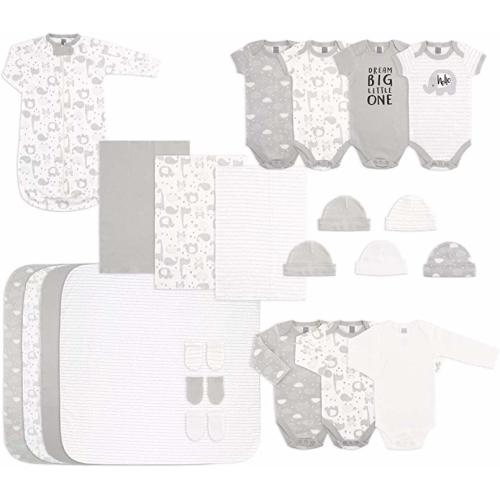 Newborn Essentials Layette Gift Set for Baby Boys or Girls, 23 Piece