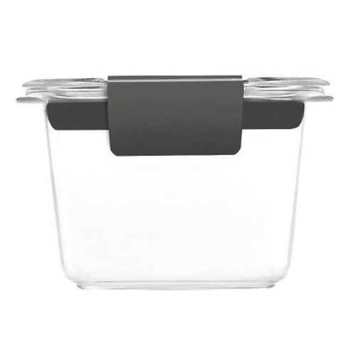 Rubbermaid 2pk 0.5 Cup Brilliance Food Storage Containers:Leakproof, Stackable, Airtight, Microwave & Freezer Safe