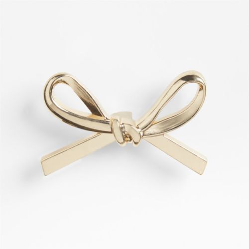 Gold Bow Knobs, Set of 6
