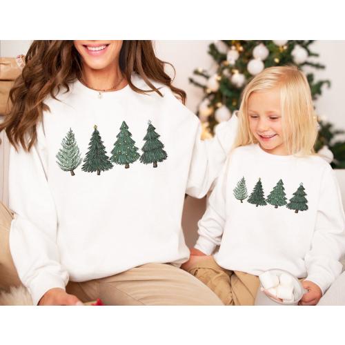 Christmas Sweatshirt Mommy And Me Christmas Sweatshirt Matching Mom And Me Christmas Tree Mama Sweatshirt Holiday Sweaters Kids Toddler
