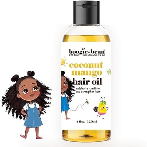 Kids Hair Oil for Curly, Natural, and Braided Styles - Suitable for Infants, Girls, and Boys with 4c Hair Types