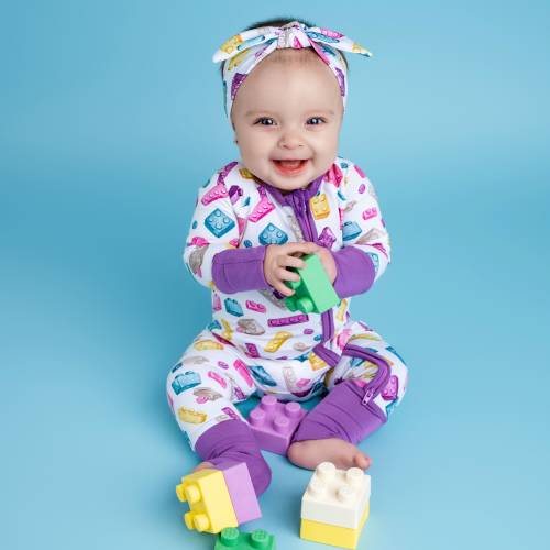 blocks Baby Bamboo Baby Sleepers, Bamboo Zippy Baby Pajamas, Summer Bamboo Sleeper, Baby bamboo Pajamas, nursery,  newborn gifts, block toys